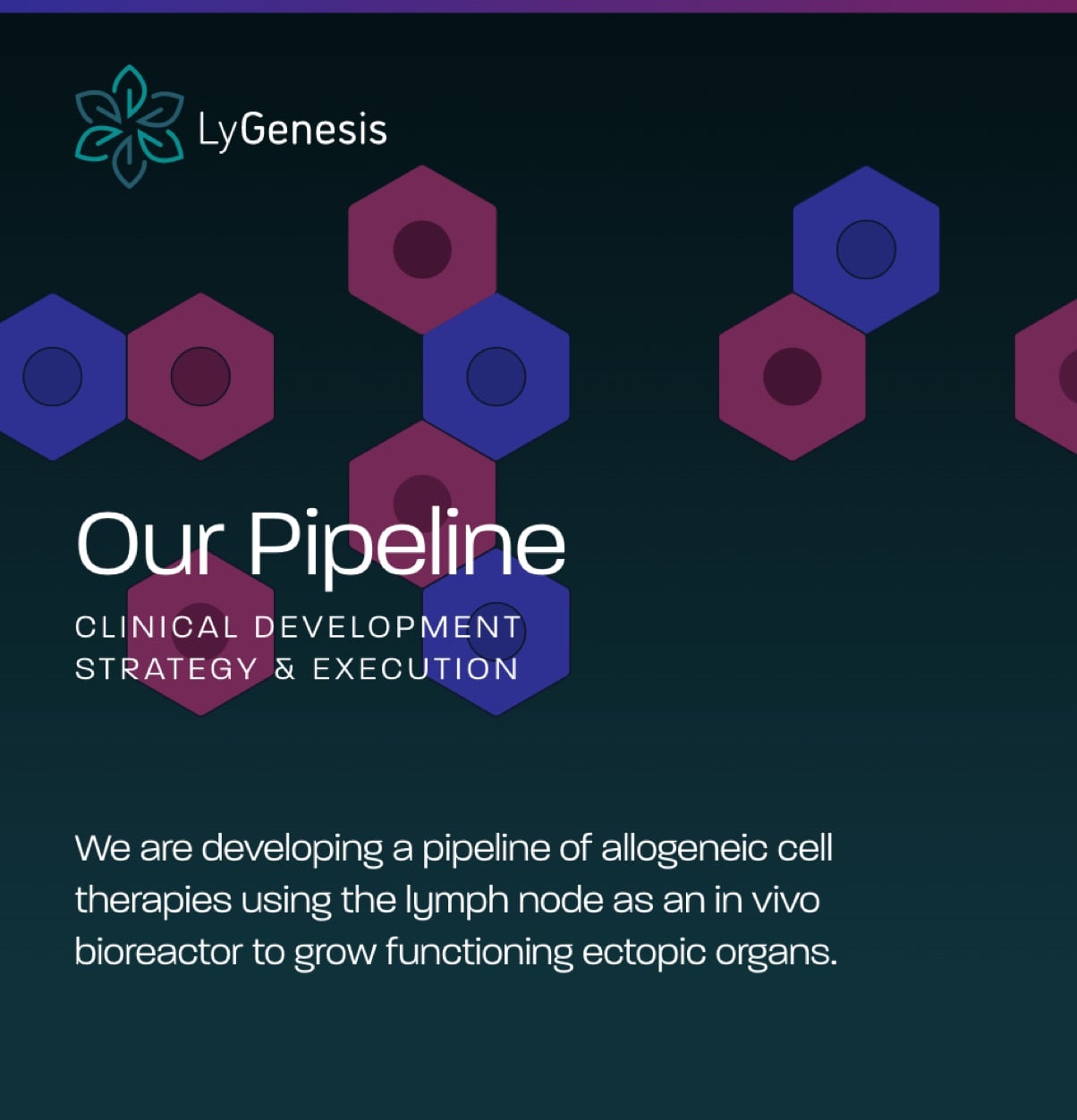 Screenshot of Lygenesis website
